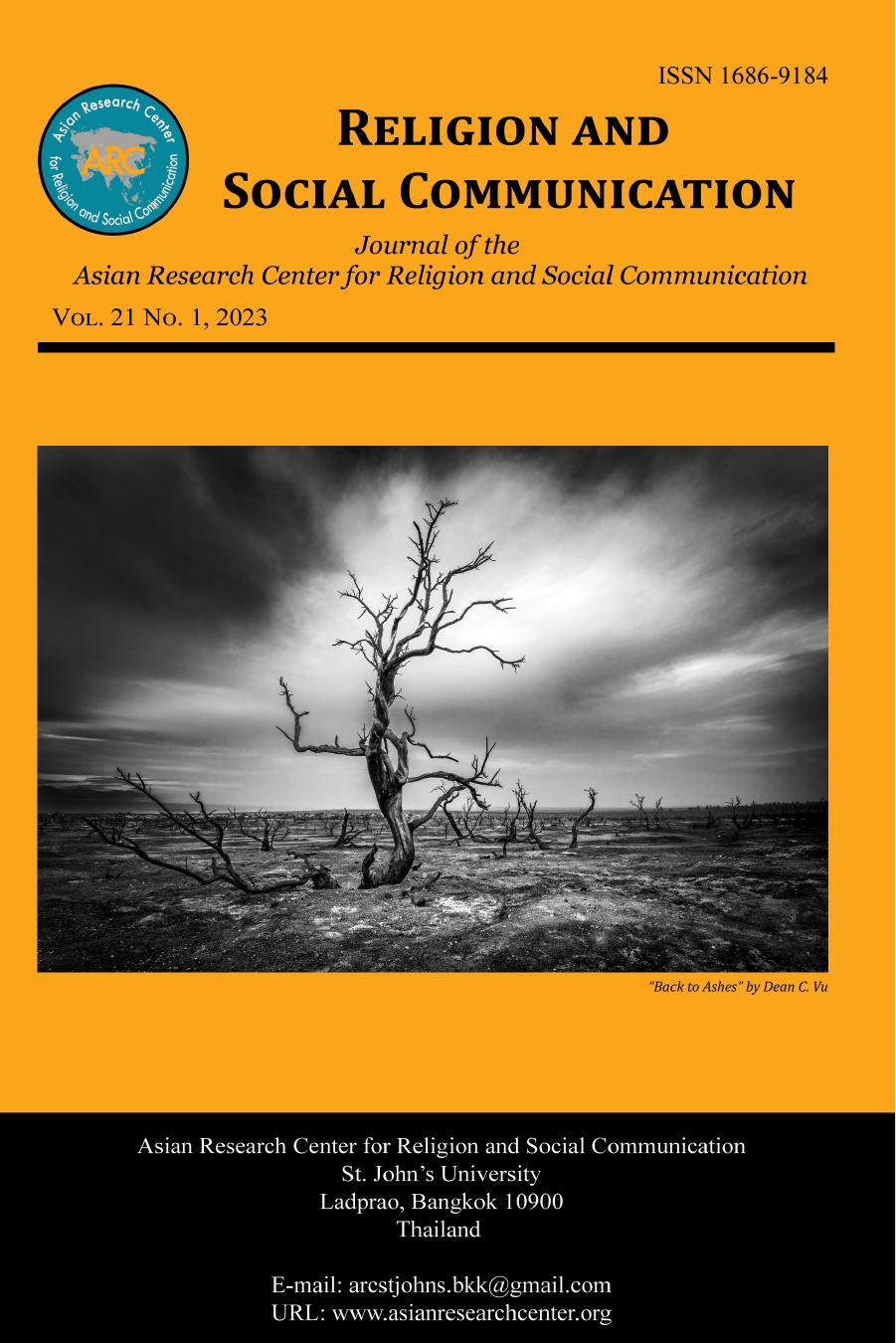 Religion and Social Communication 21, No. 1 (2023) by Anthony Le Duc