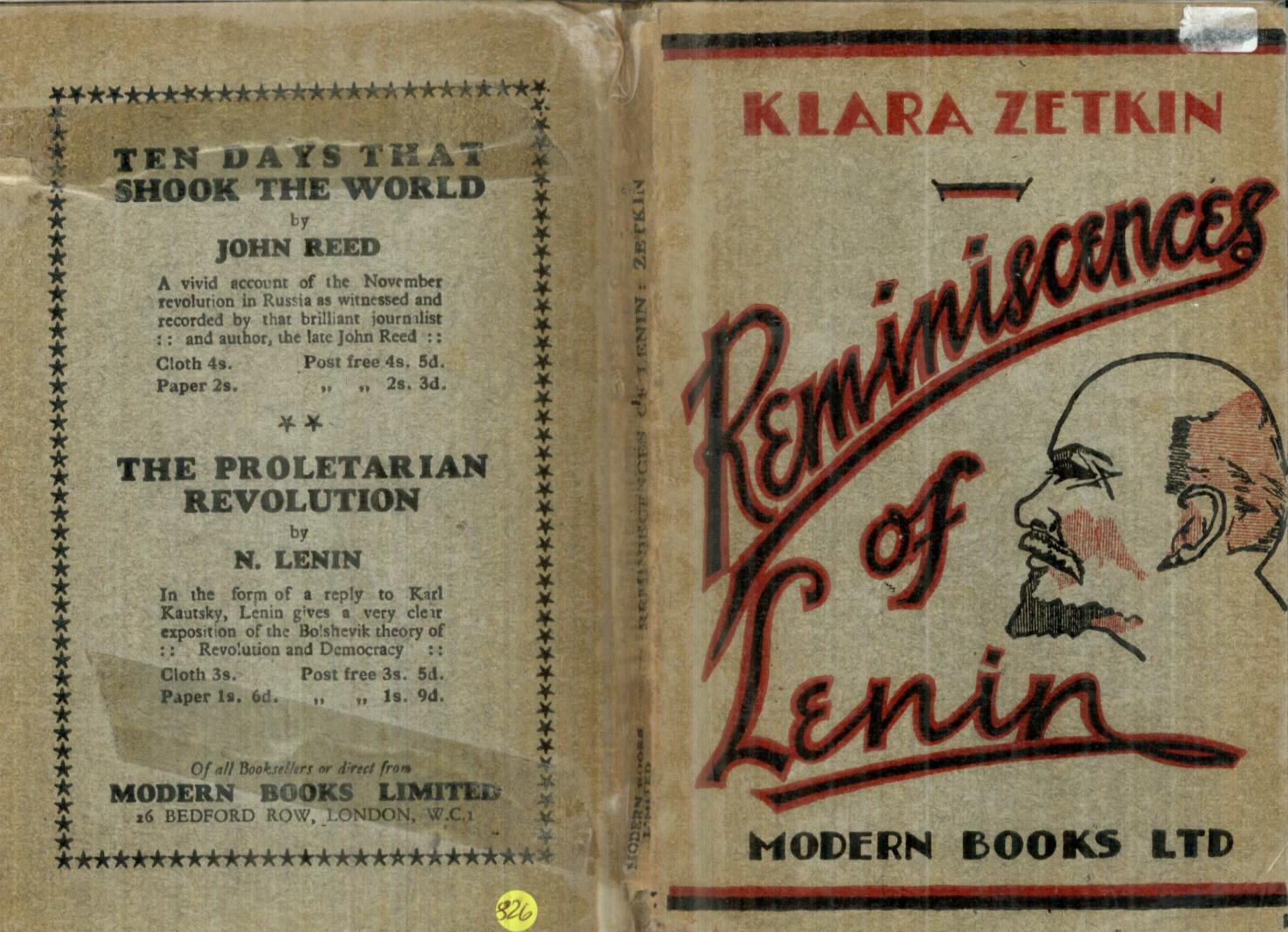 Reminiscences of Lenin by Clara Zetkin