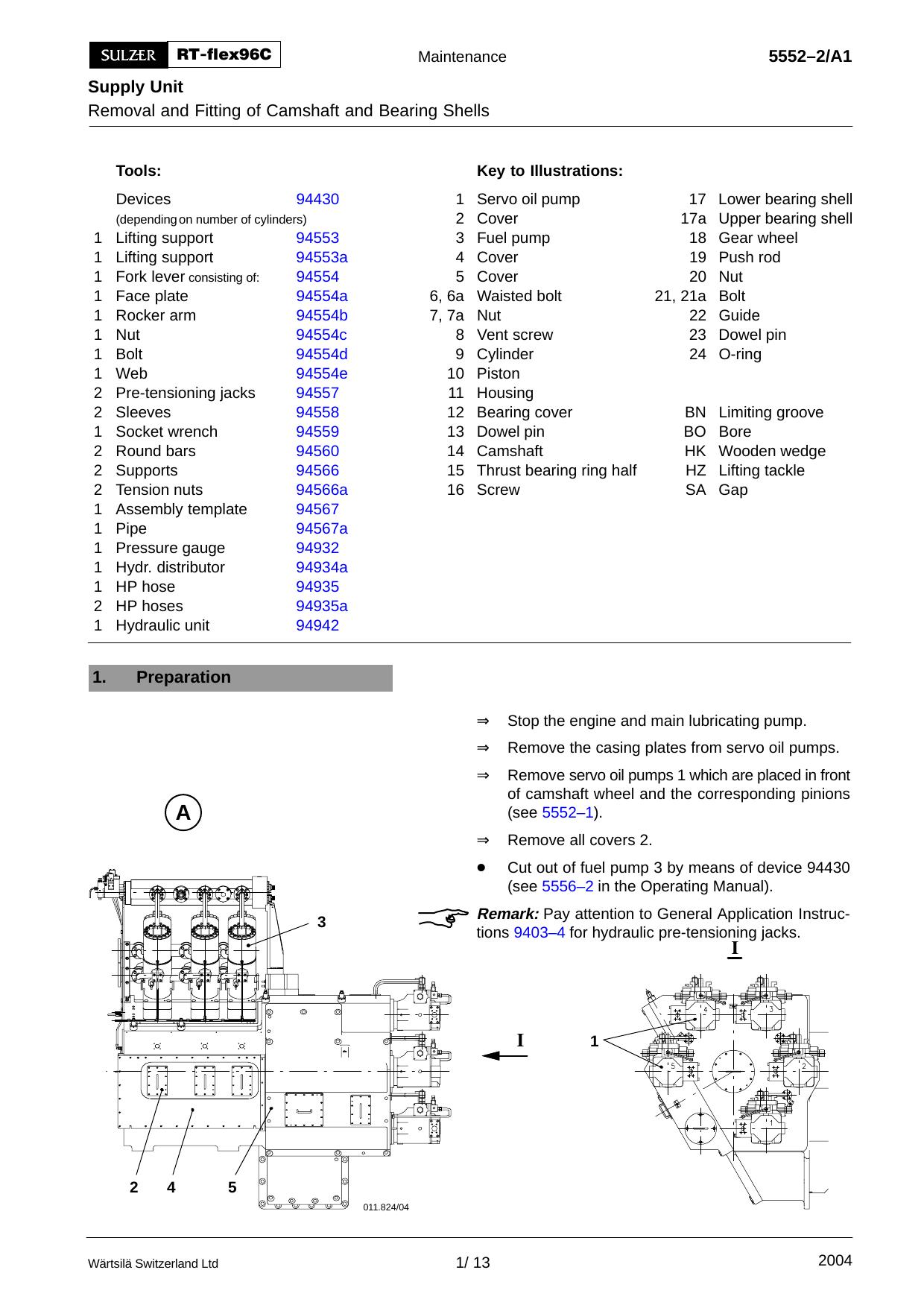 Removal and Fitting of Camshaft and Bearing Shells by ffo001