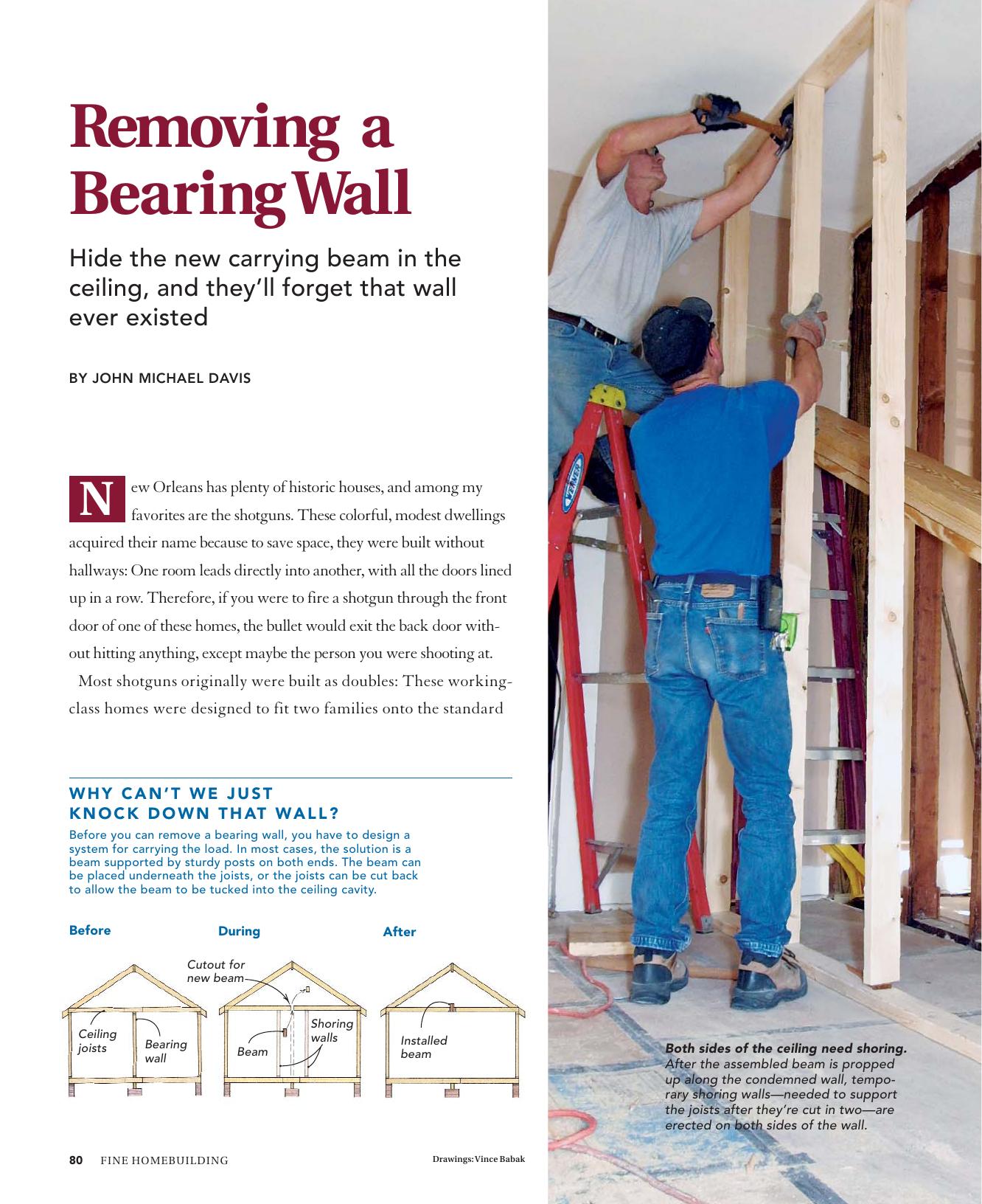 Removing a Bearing Wall by Unknown