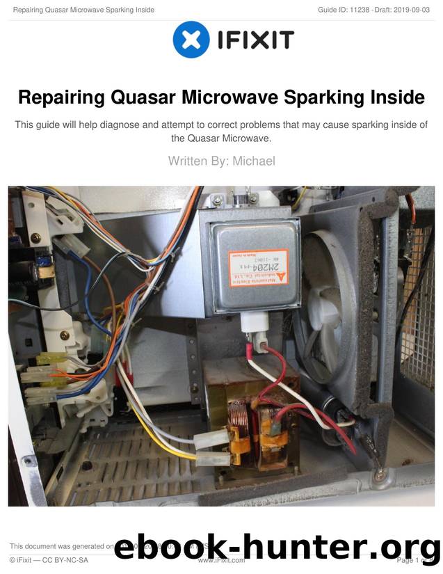 Repairing Quasar Microwave Sparking Inside by Unknown