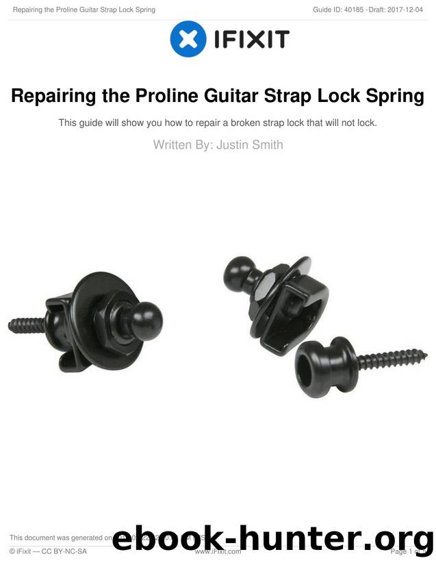 Repairing the Proline Guitar Strap Lock Spring by Unknown