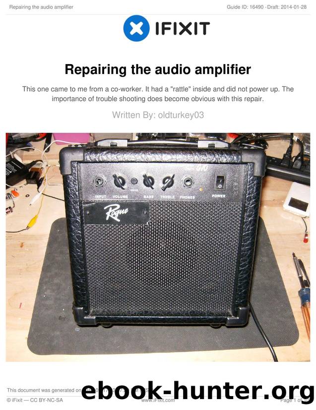 Repairing the audio amplifier by Unknown