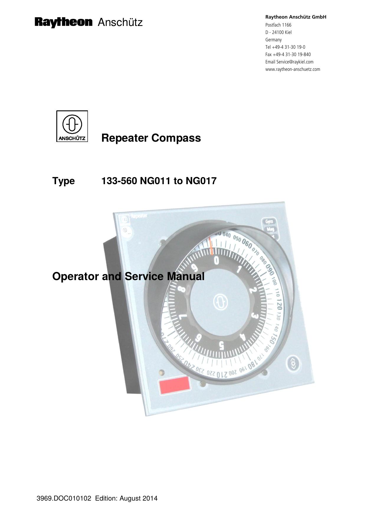 Repeater Compass 133-560 NG011-NG017 by Raytheon Anschütz GmbH