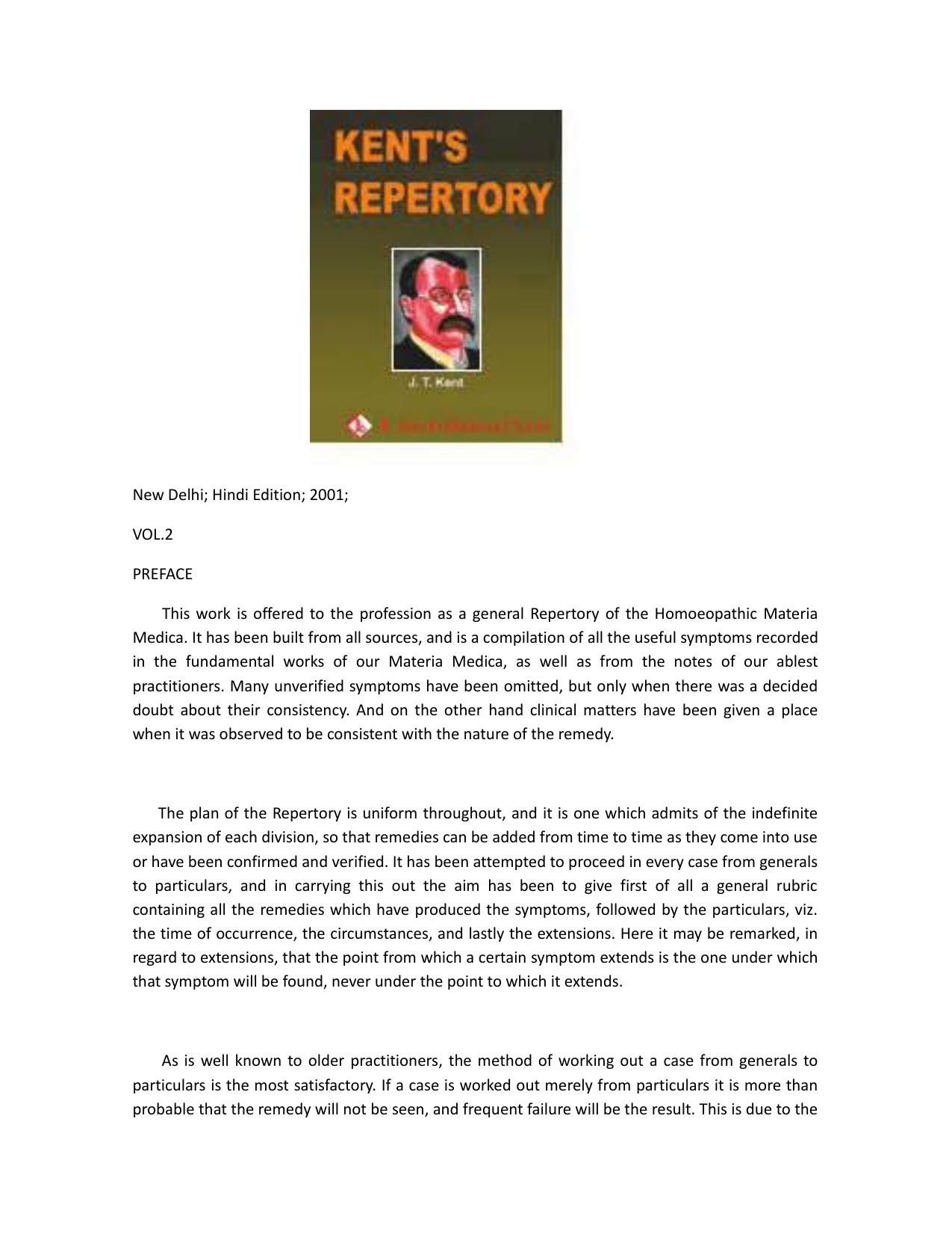 Repertory of the Homoeopathic Materia Medica(Vol.2) by Kent James Tyler