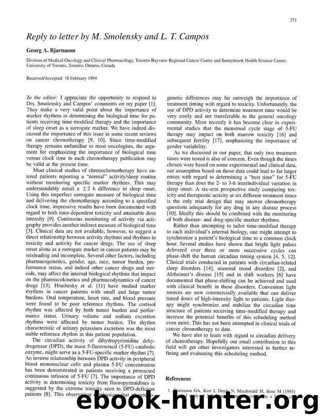 Reply to letter by M. Smolensky and L. T. Campos by Unknown