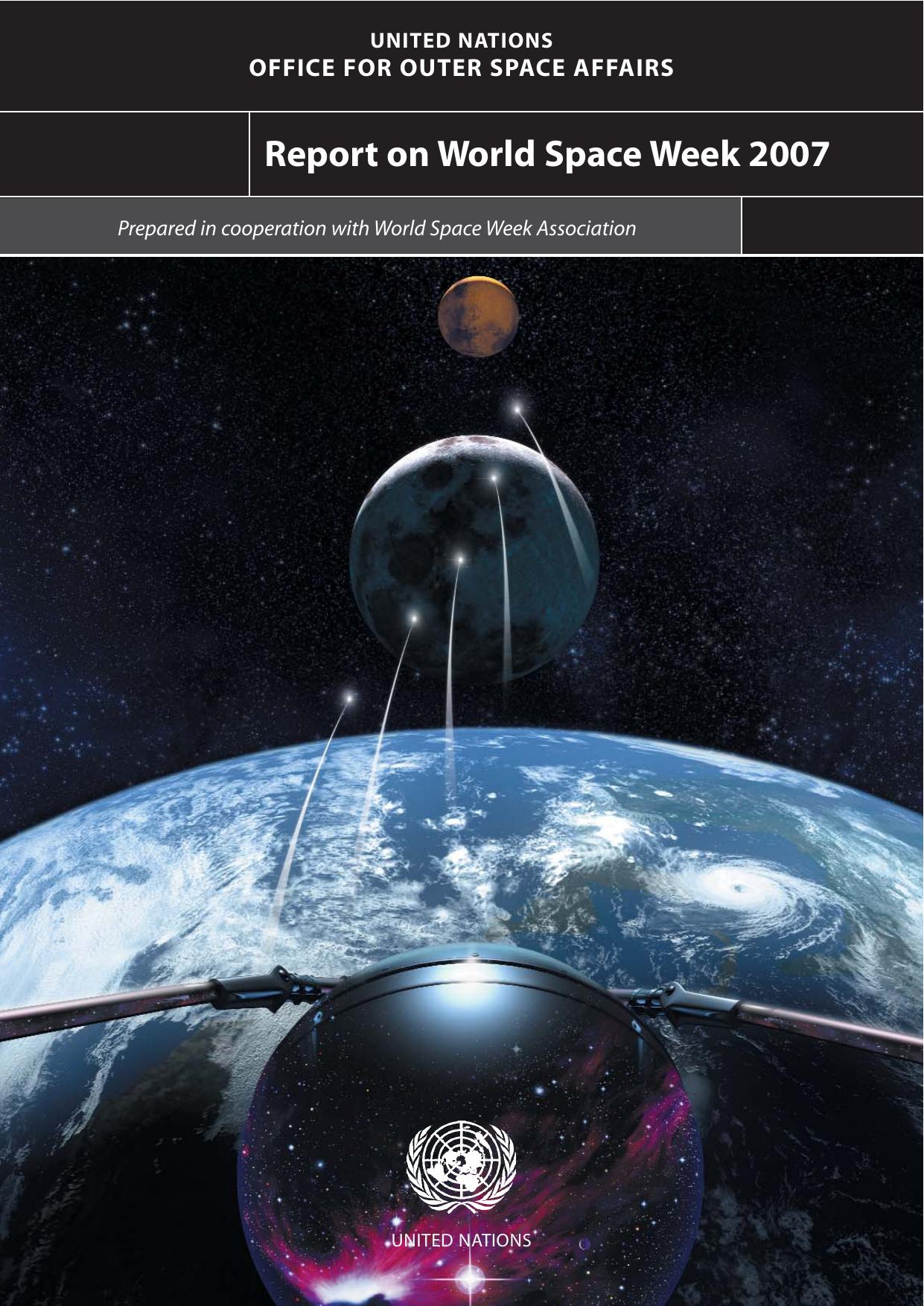 Report on World Space Week 2007 by United Nations