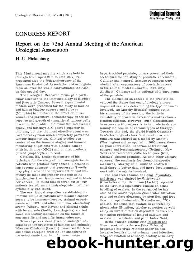 Report on the 72nd annual meeting of the American Urological Association by Unknown