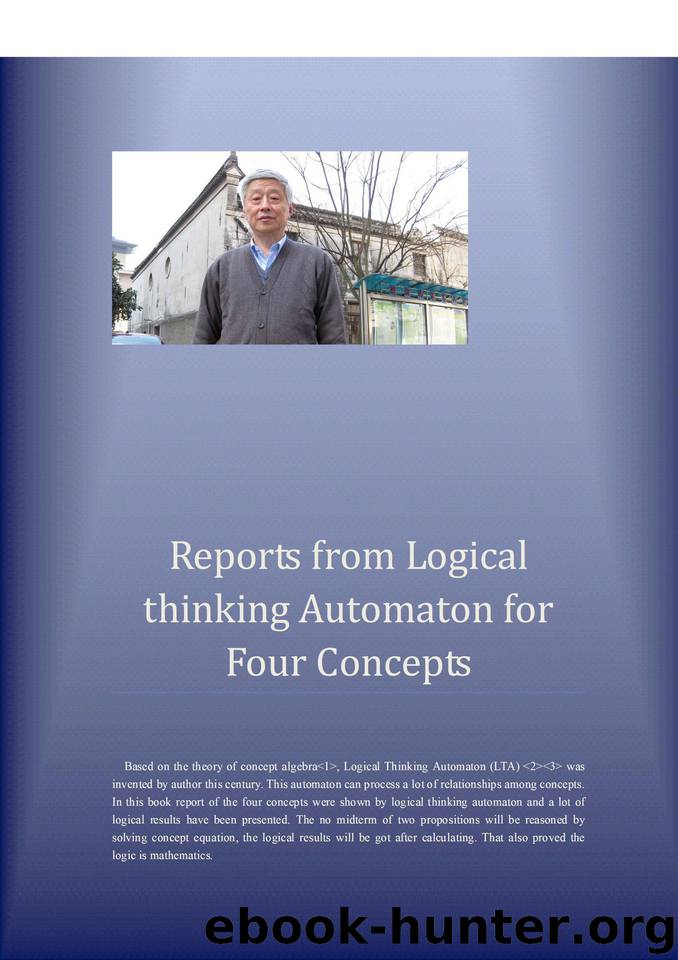 Reports From Logical Thinking Automaton for Four Concepts by Wu Shilong