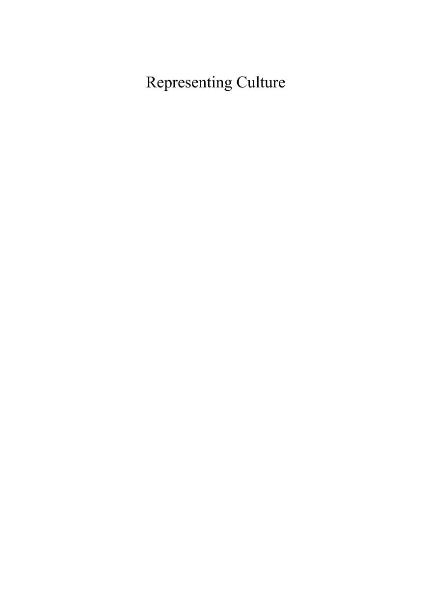 Representing Culture : Essays on Identity, Visuality and Technology by Claudia Alvares; Claudia Alvares