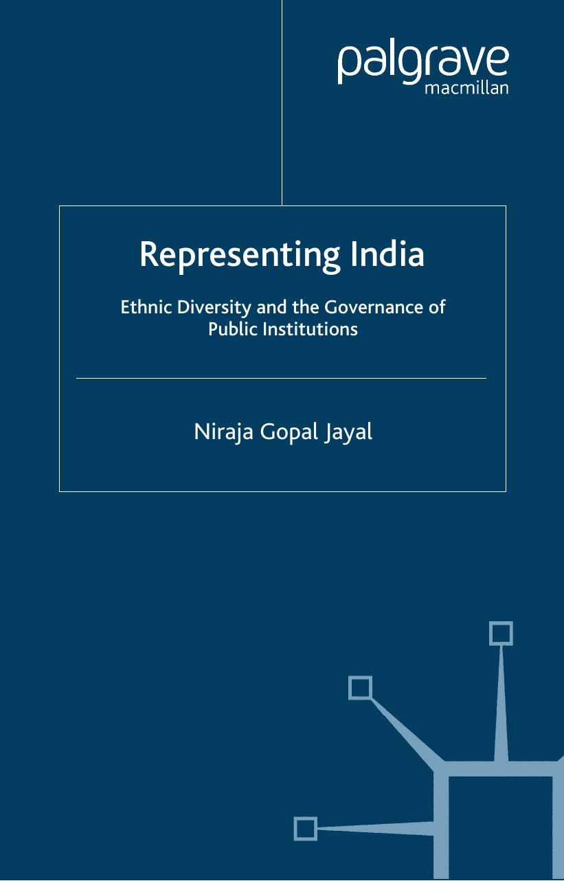 Representing India by Niraja Gopal Jayal