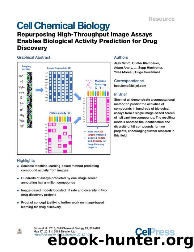 Repurposing High-Throughput Image Assays Enables Biological Activity Prediction for Drug Discovery by unknow