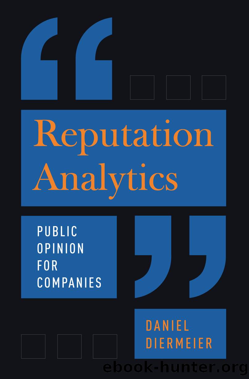 Reputation Analytics by Daniel Diermeier;