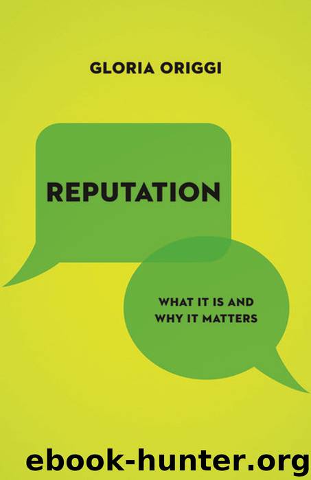 Reputation by Origgi Gloria