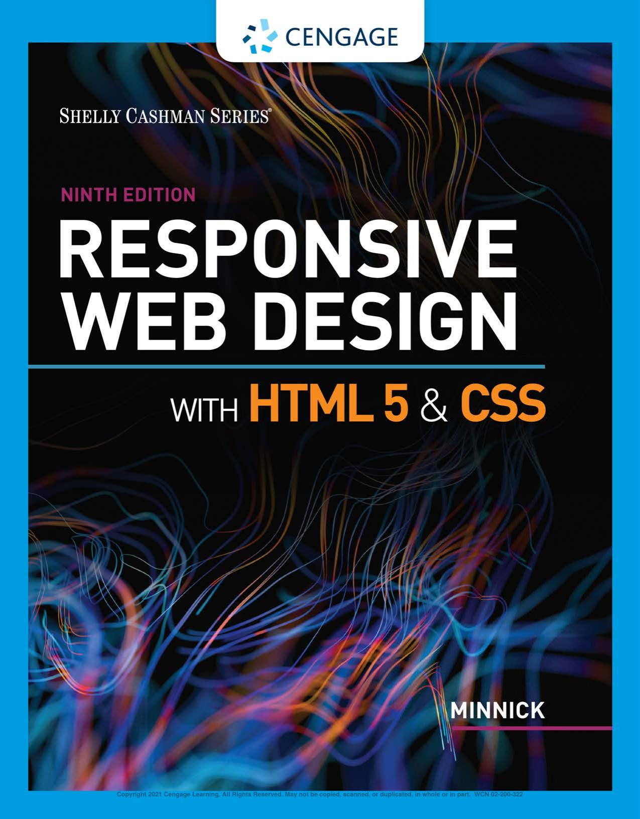 Rersponsive Web Design with HTML 5 and CSS by Jessica Minnick
