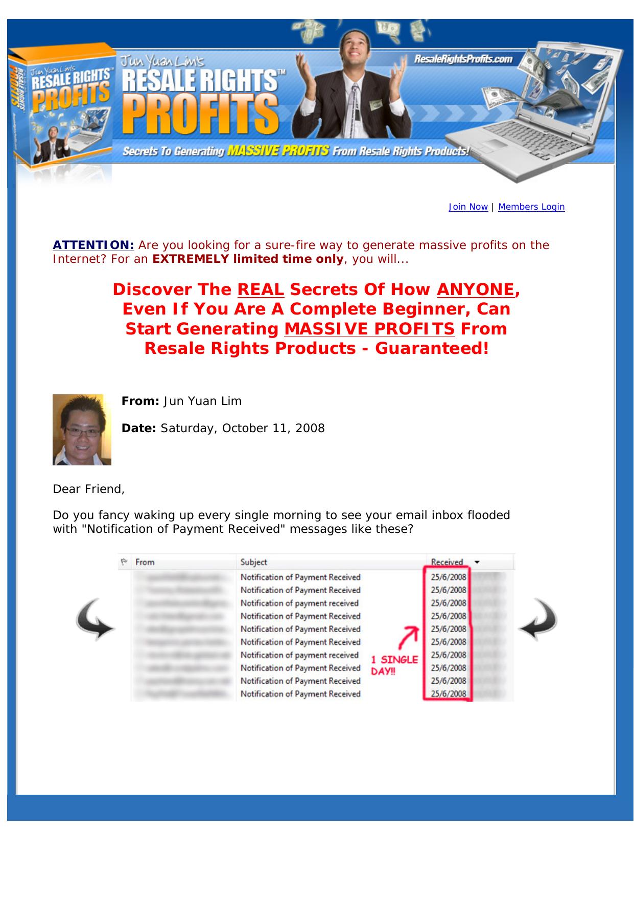 Resale Rights Profits - Generate Massive Cash Now! by Best of Kuszter's Collection