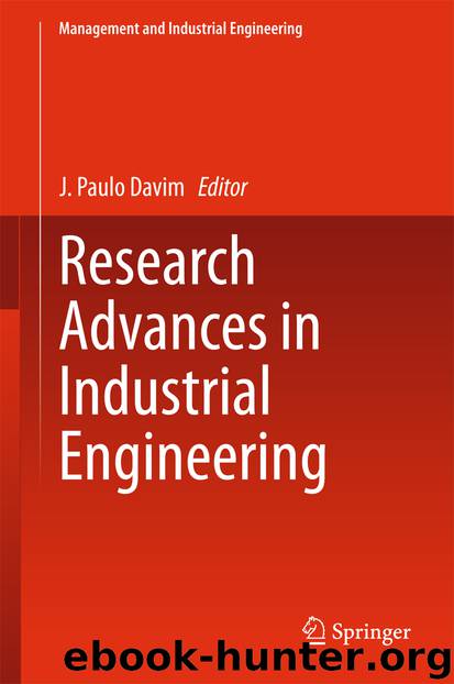 Research Advances in Industrial Engineering by J. Paulo Davim