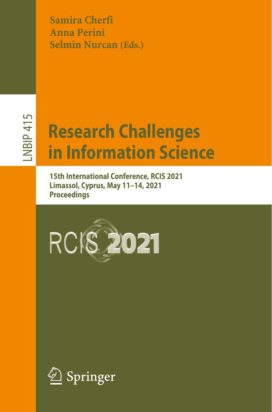 Research Challenges in Information Science by unknow