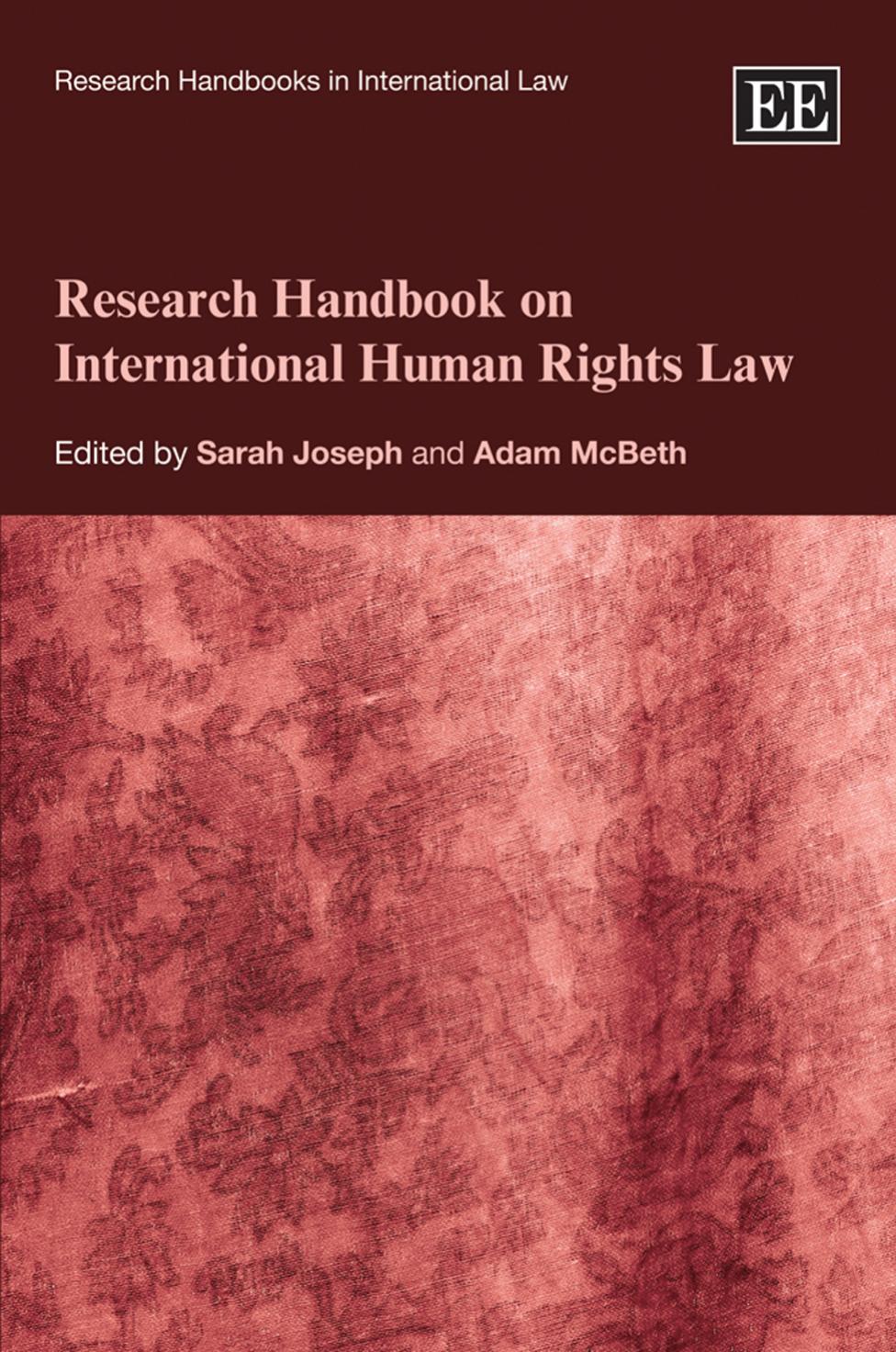 Research Handbook on International Human Rights Law (Research Handbooks on International Law) by Sarah Joseph Adam Mcbeth