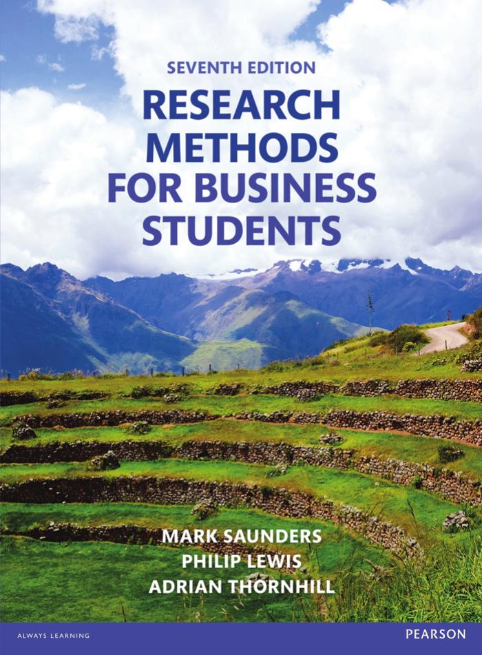 Research Methods for Business Students by Unknow