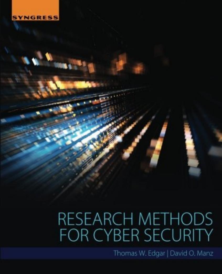 Research Methods for Cyber Security by 4<8=8AB@0B>@