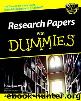 Research Papers For Dummies by Geraldine Woods