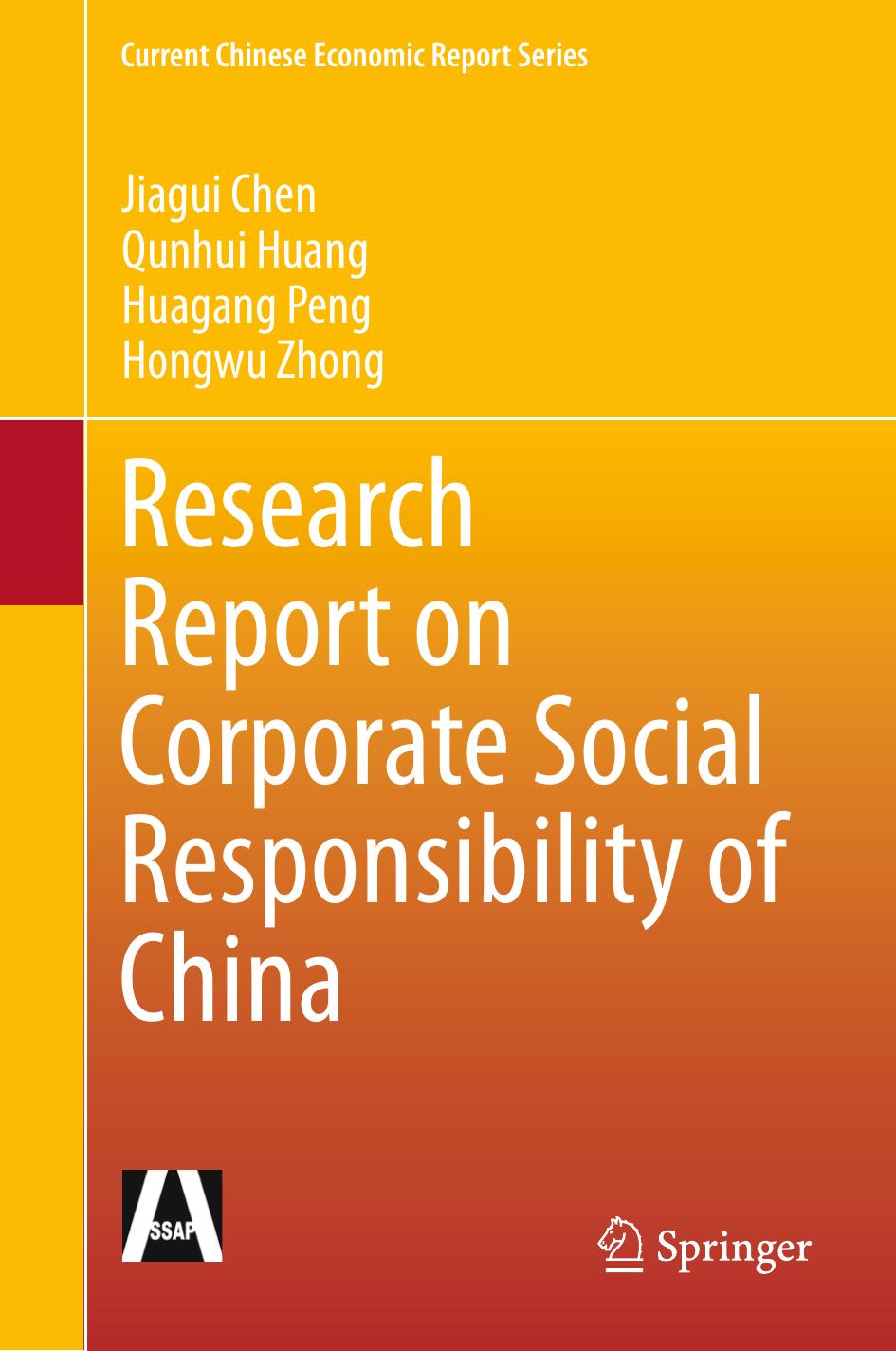 Research Report on Corporate Social Responsibility of China by Jiagui Chen