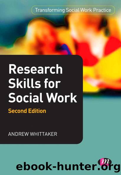 Research Skills for Social Work by Andrew Whittaker