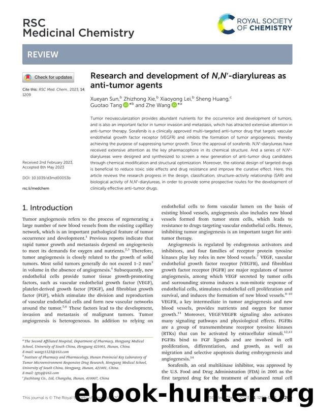 Research and development of N,Nâ²-diarylureas as anti-tumor agents by Xueyan Sun & Zhizhong Xie & Xiaoyong Lei & Sheng Huang & Guotao Tang & Zhe Wang