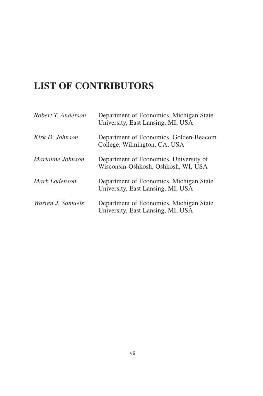 Research in the History of Economic Thought and Methodology (Vol 25, part 3) by Anderson R.T. Johnson K.D. Samuels W.J