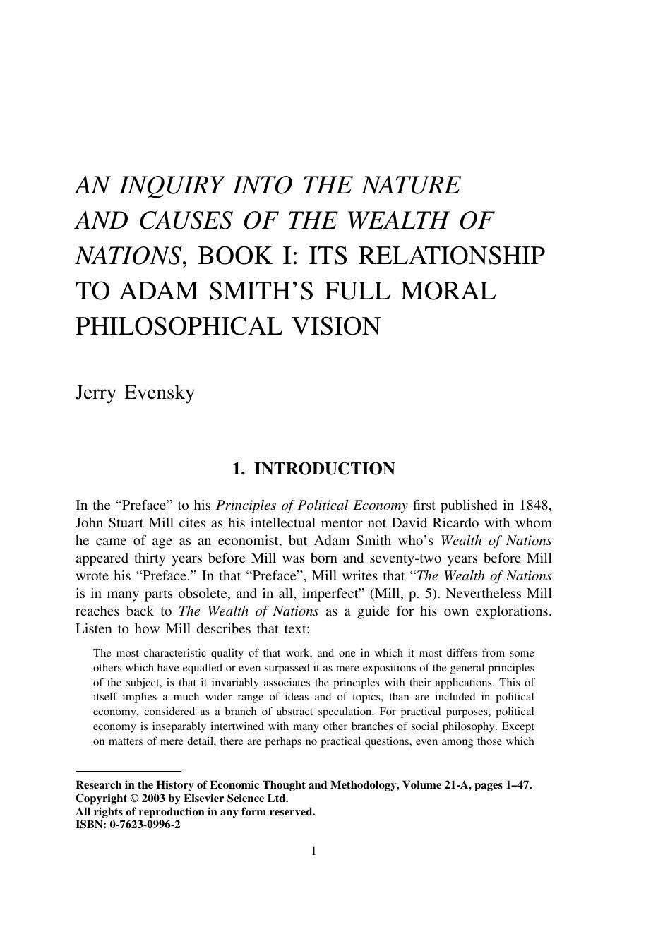 Research in the History of Economic Thought and Methodology by Elsevier
