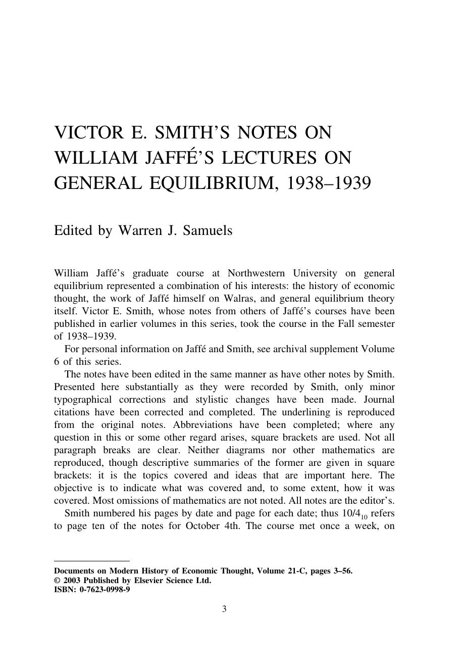 Research in the History of Economic Thought and Methodology: Documents on Modern History of Economic Thought by Elseiver