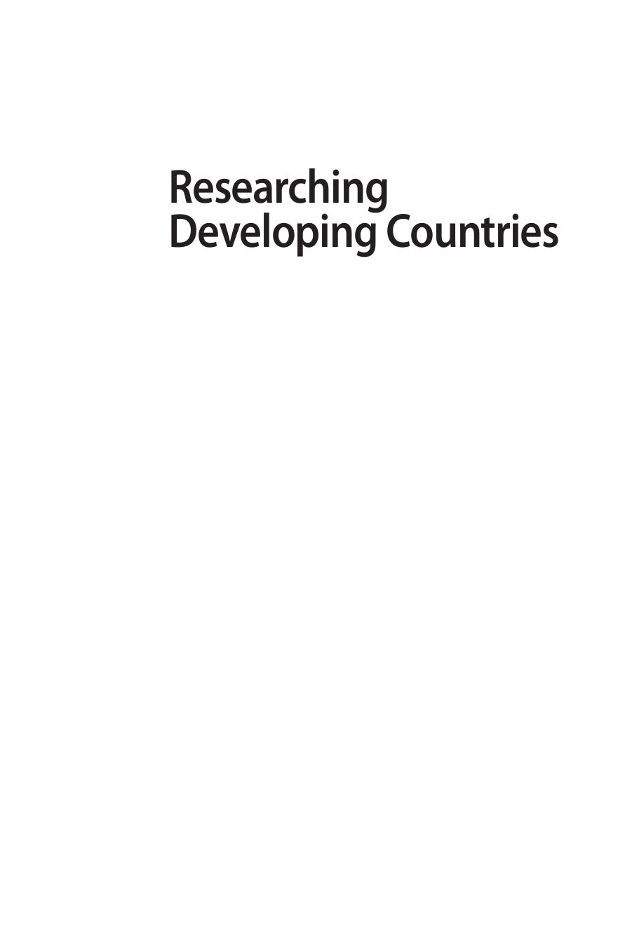 Researching Developing Countries. A Data Resource Guide for Social Scientists by Forrest Daniel Wright