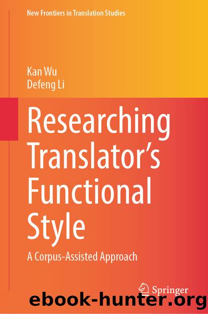 Researching Translator's Functional Style by Kan Wu & Defeng Li