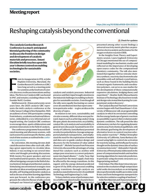 Reshaping catalysis beyond the conventional by Amani M. Ebrahim