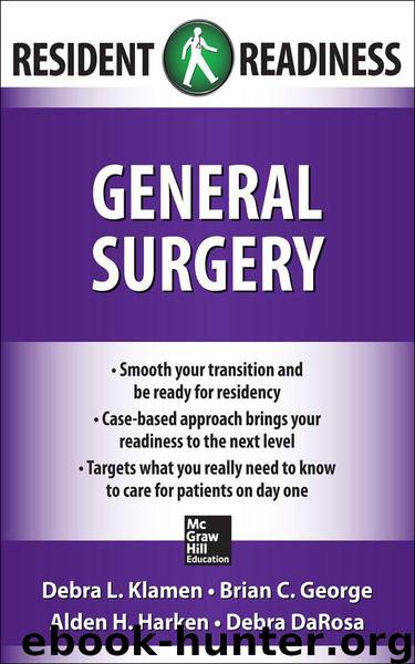 Resident Readiness General Surgery by Klamen Debra & George Brian & Harken Alden & DaRosa Debra