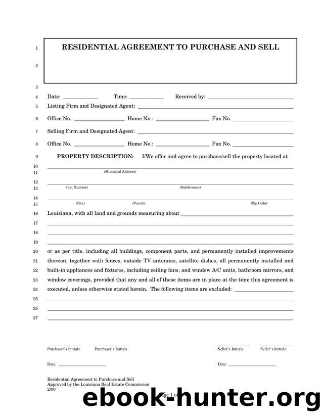 Residential Purchase Agreement.PDF by AdminLMB1