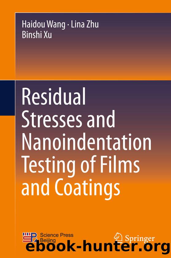 Residual Stresses and Nanoindentation Testing of Films and Coatings by Haidou Wang Lina Zhu & Binshi Xu