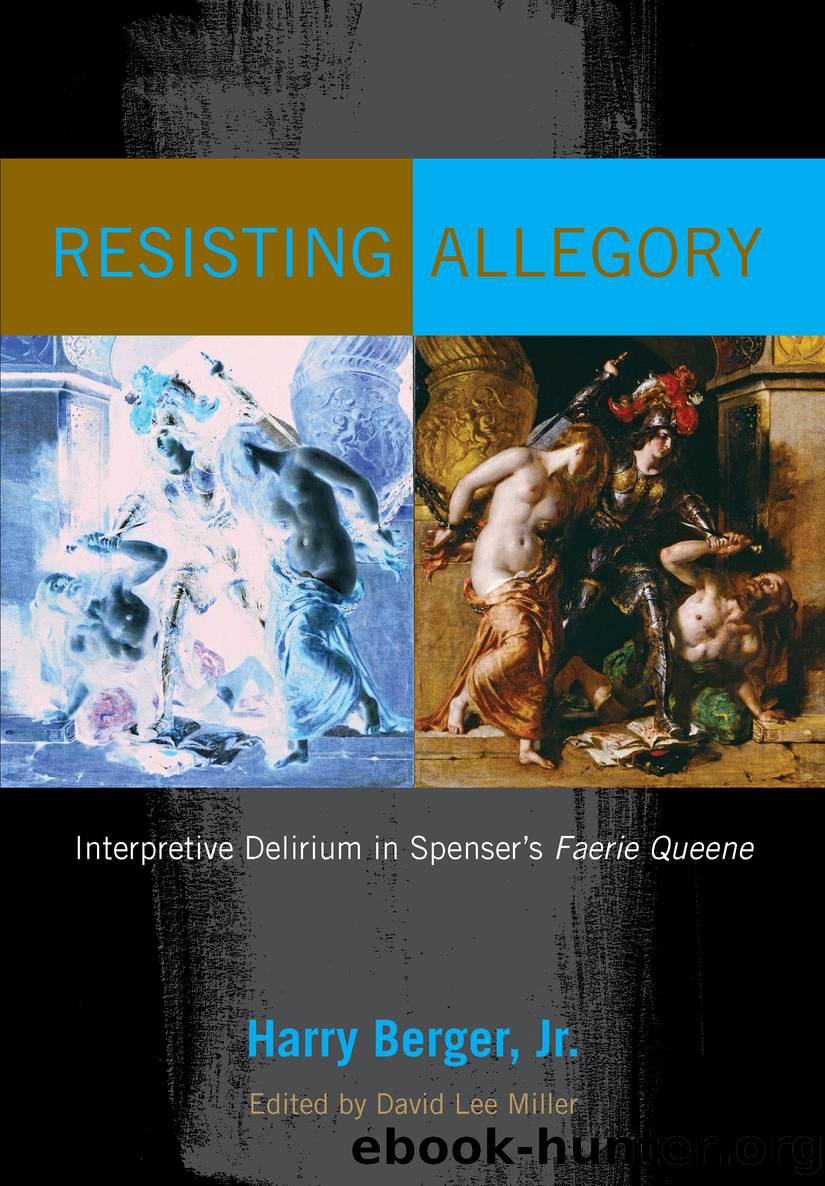 Resisting Allegory by Berger Harry;Miller David Lee;