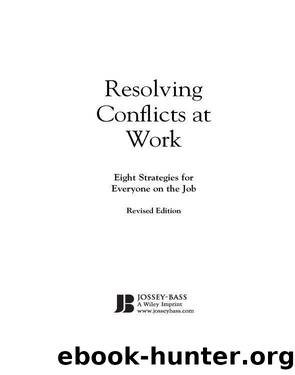 Resolving Conflicts at Work by Kenneth Cloke & Goldsmith Joan & Bennis Warren