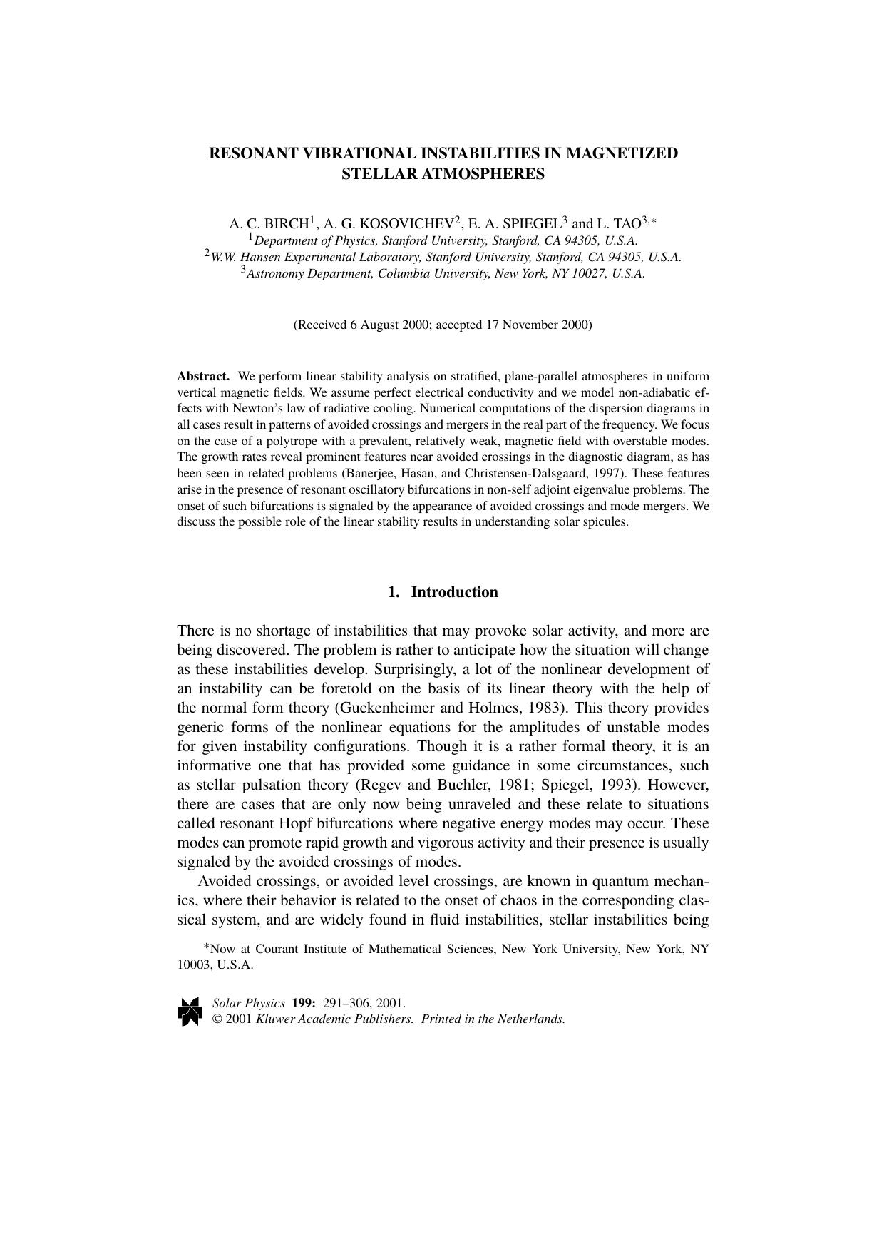 Resonant Vibrational Instabilities in Magnetized Stellar Atmospheres by Unknown