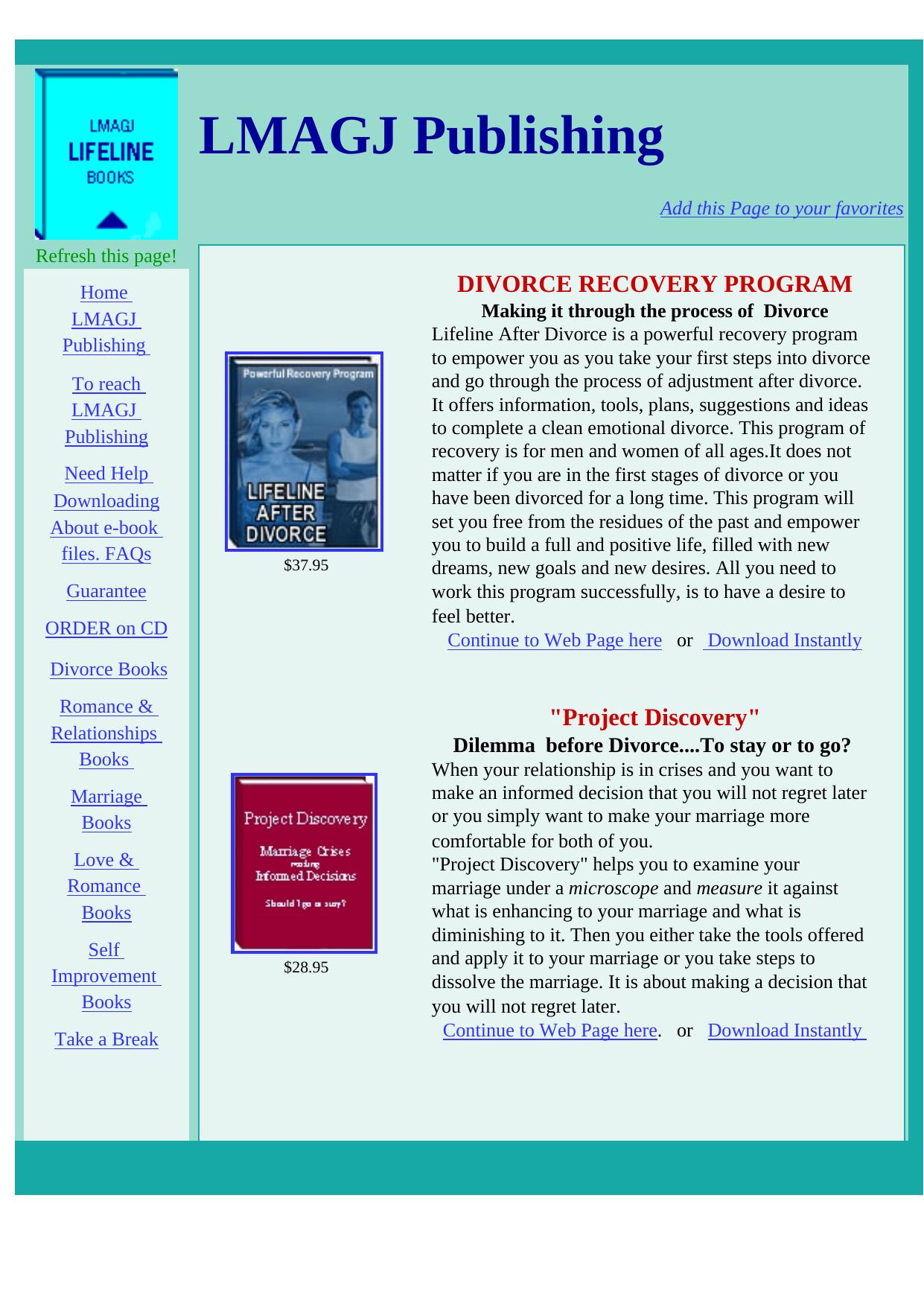 Resources For Divorce Or When On The Brink ..Project Discovery. by Best of Kuszter's Collection