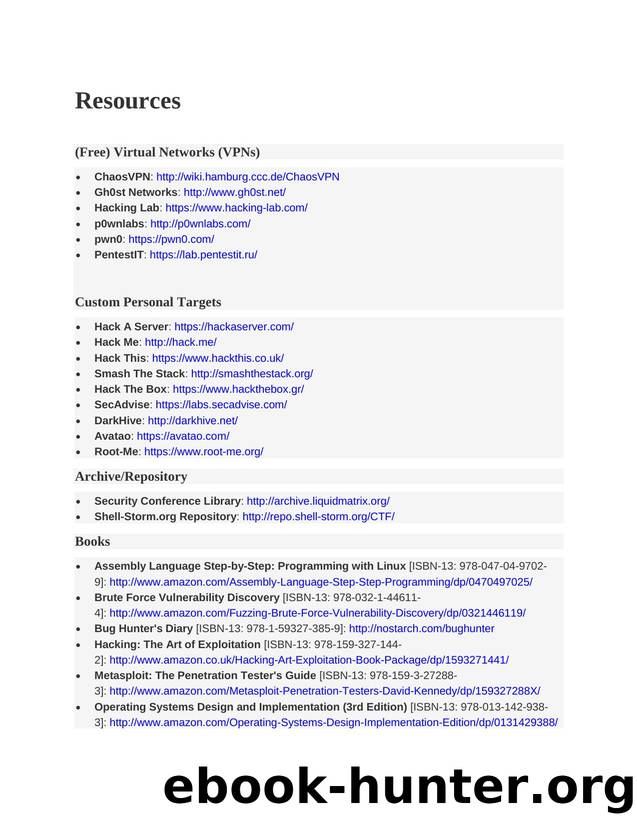 Resources by Windows User