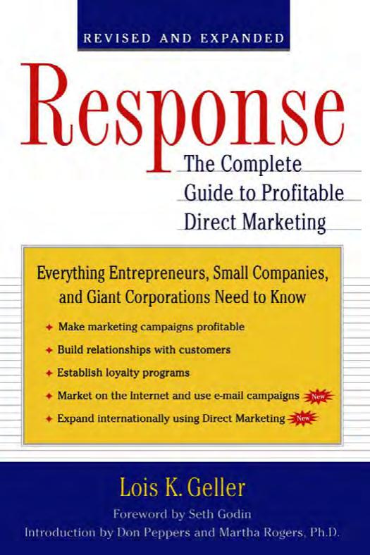 Response: The Complete Guide to Profitable Direct Marketing by Lois K. Geller
