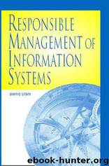 Responsible Management of Information Systems by Bernd Stahl