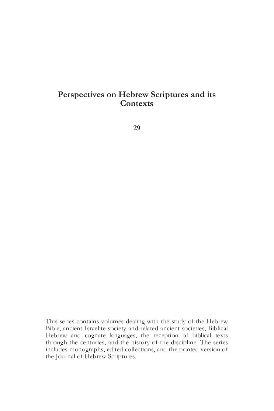 Rest in Mesopotamian and Israelite Literature by Daniel Kim