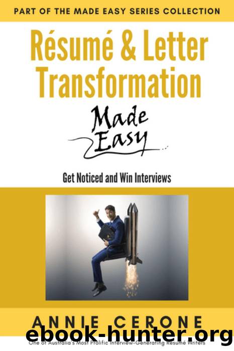 Resume and Letter Transformation Made Easy by Annie Cerone