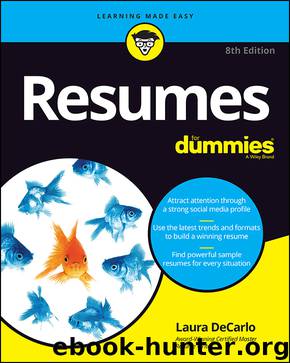 Resumes For Dummies by Laura DeCarlo