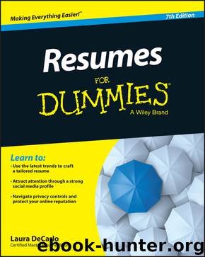 Resumes for Dummies by Laura DeCarlo & Joyce Lain Kennedy