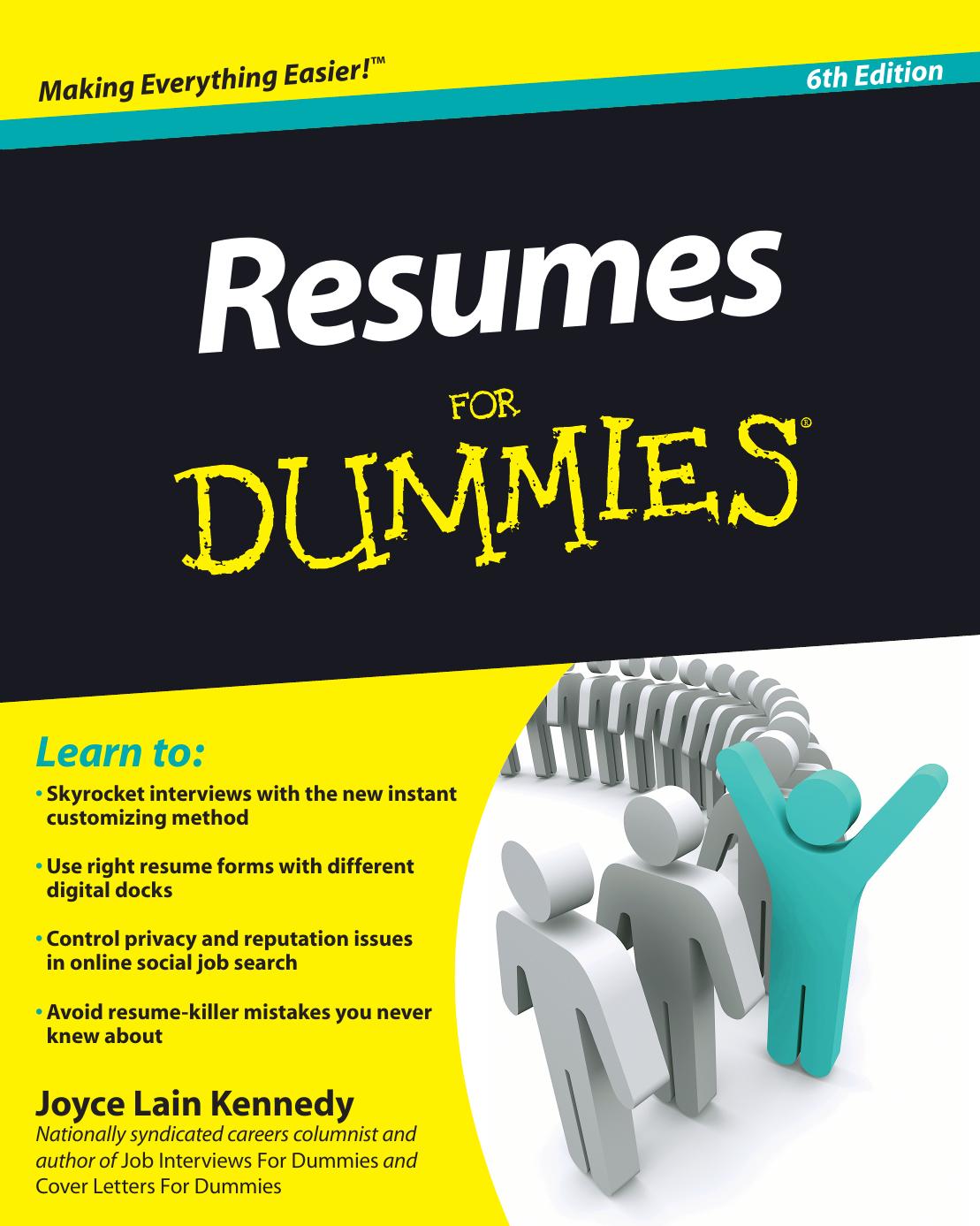 Resumes for dummies by Joyce Lain Kennedy